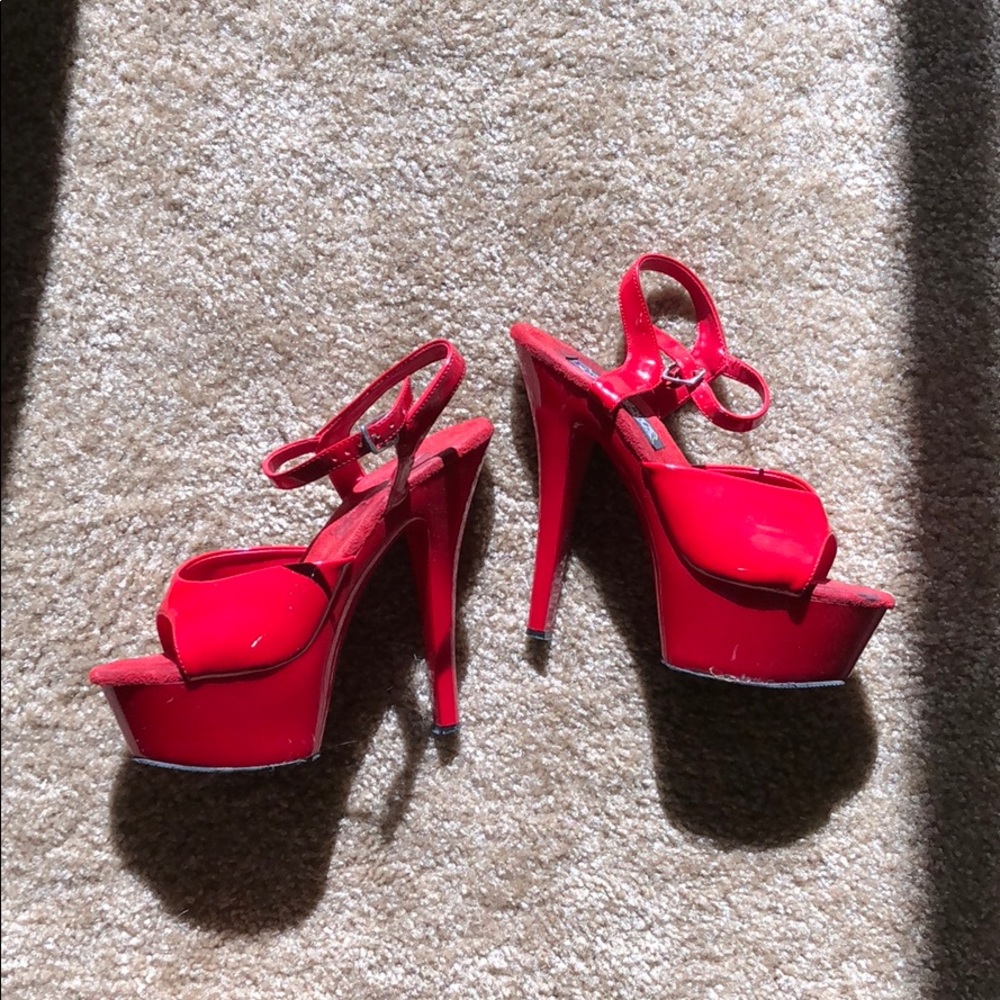 Red Platform Halloween Costume Heels